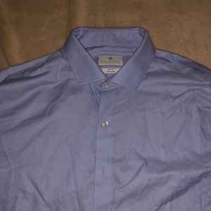 Men’s Blue Ryan Seacrest Distinction Dress Shirt